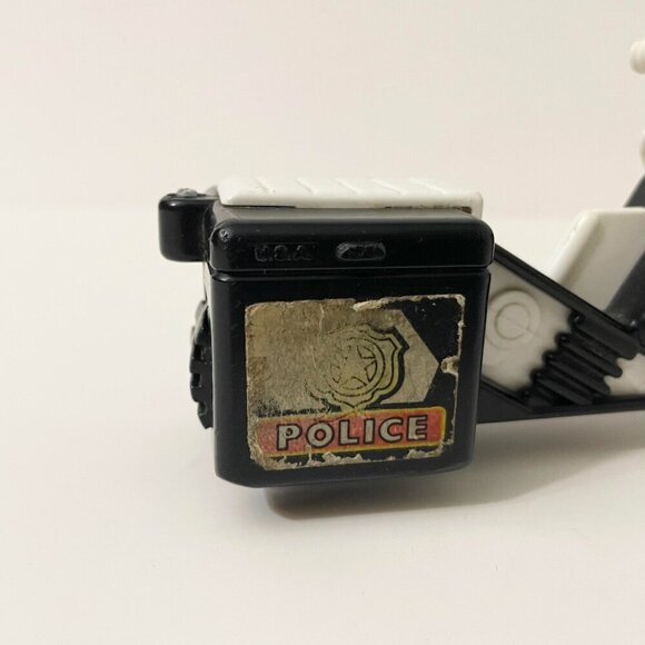 Vtg 1981 Fisher Price Husky Helpers Police Patrol Motor Bike Cycle - Picture 9 of 16